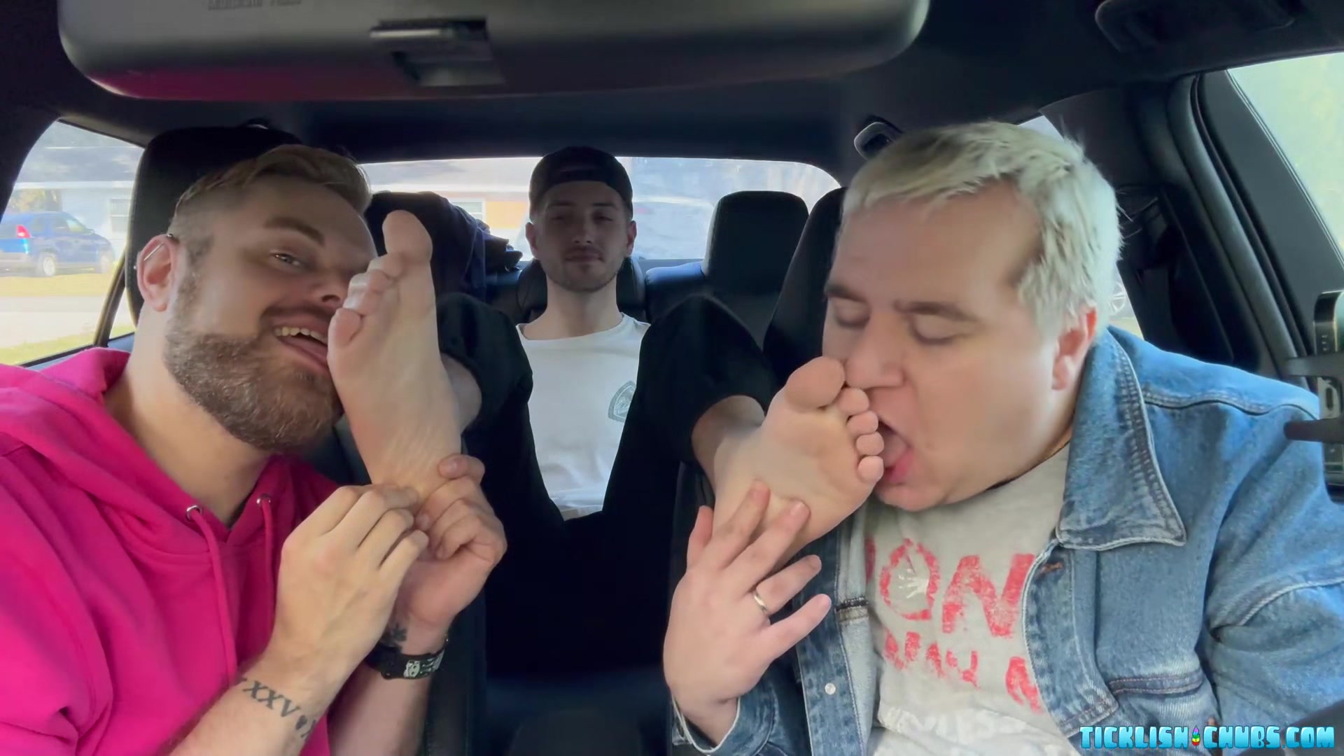 Dimitri Hops In For Some Foot Action With Matt And Ryder