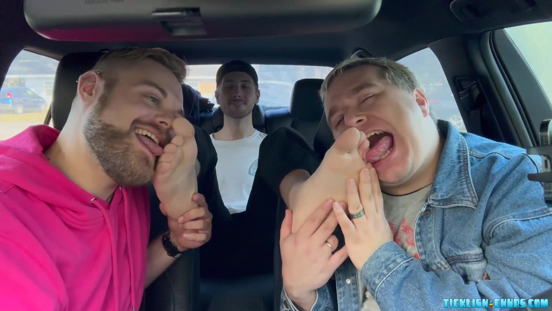 Dimitri Hops In For Some Foot Action With Matt And Ryder