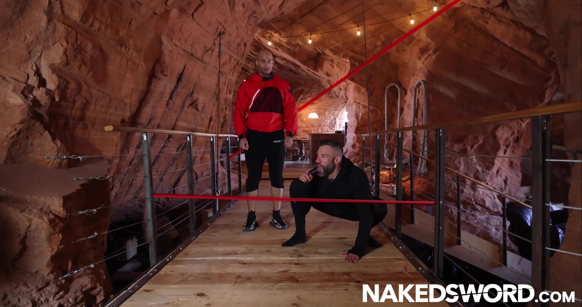 NAKEDSWORD Sean Zevran Rides Bareback Cole Connor Hairy Cock