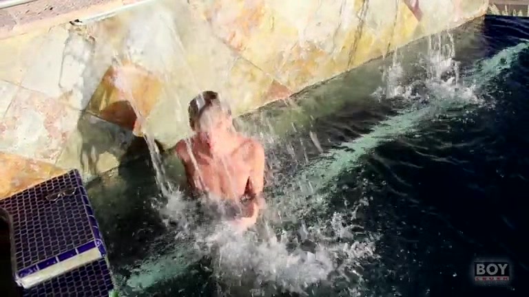 Tyler Thayer Enjoys Stroking His Massive Cock In The Pool
