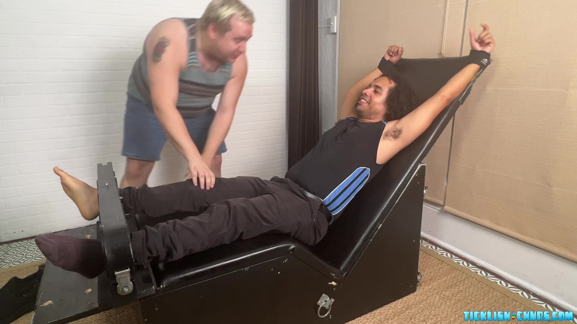 Matt Is Pleased To Have Jolly Marcos On The Tickling Hair