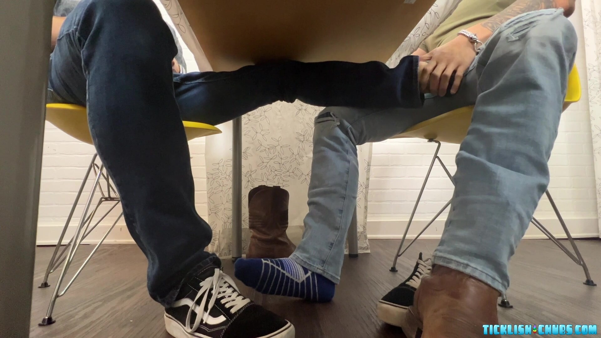 Matt Gives Ryder And Milus Slinger Some Foot Stimulations