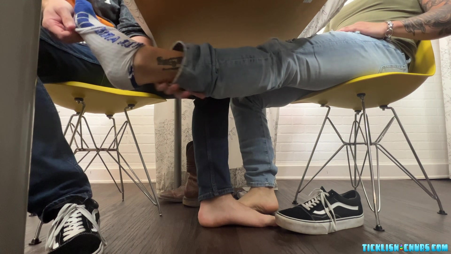 Matt Gives Ryder And Milus Slinger Some Foot Stimulations