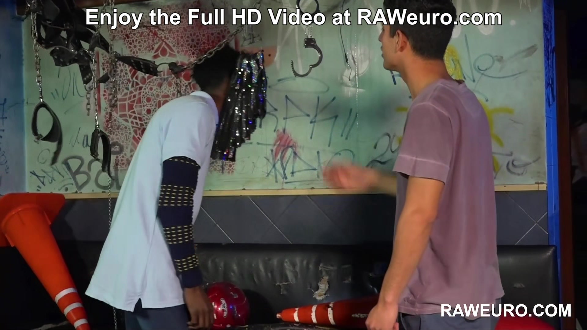 Fuck me with your Big Black Cock! Interracial Twink Couple Bareback Session for RAWeuro