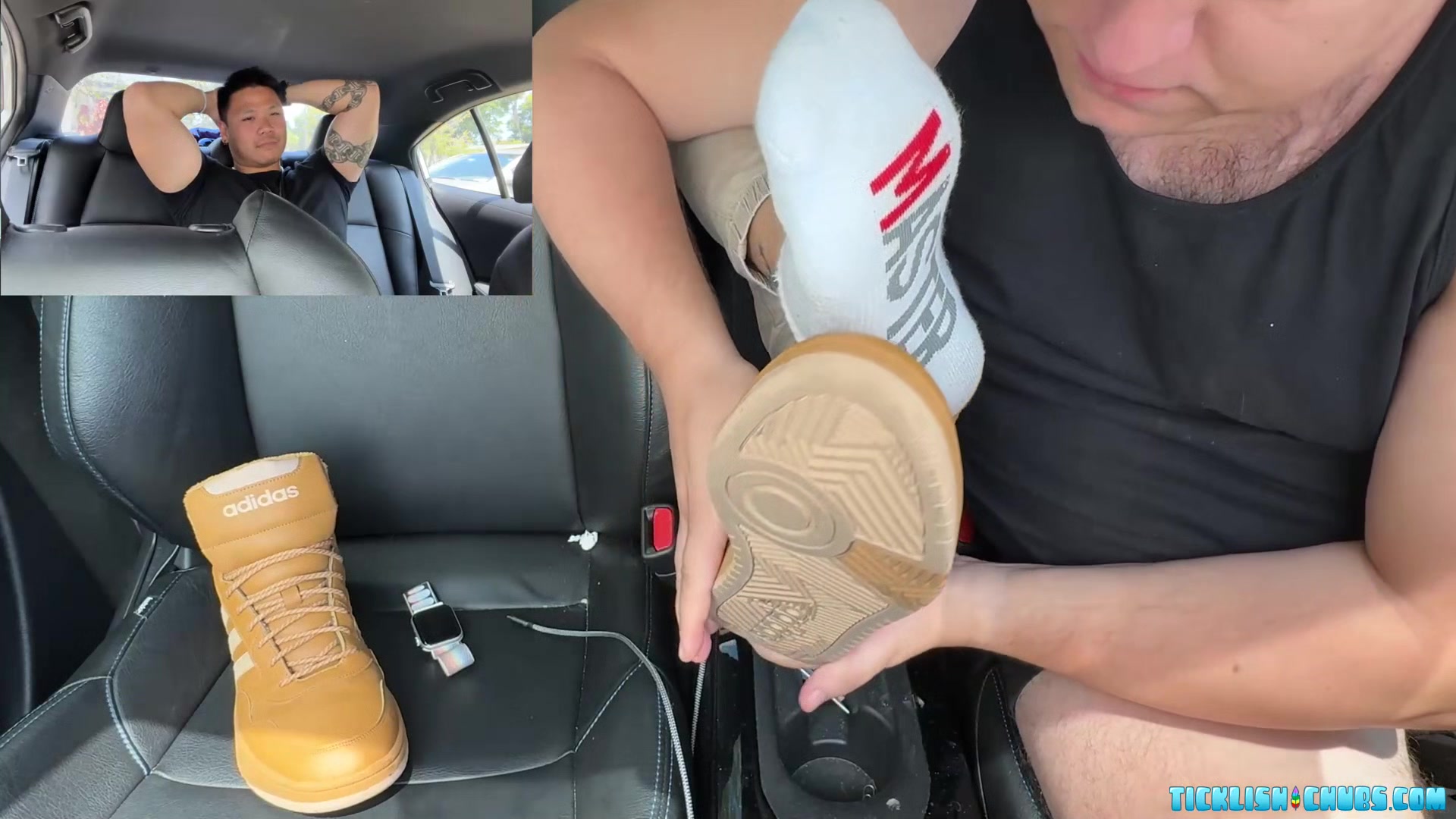 Milus Slinger Lets Chubby Matt Licks His Sweaty Feet