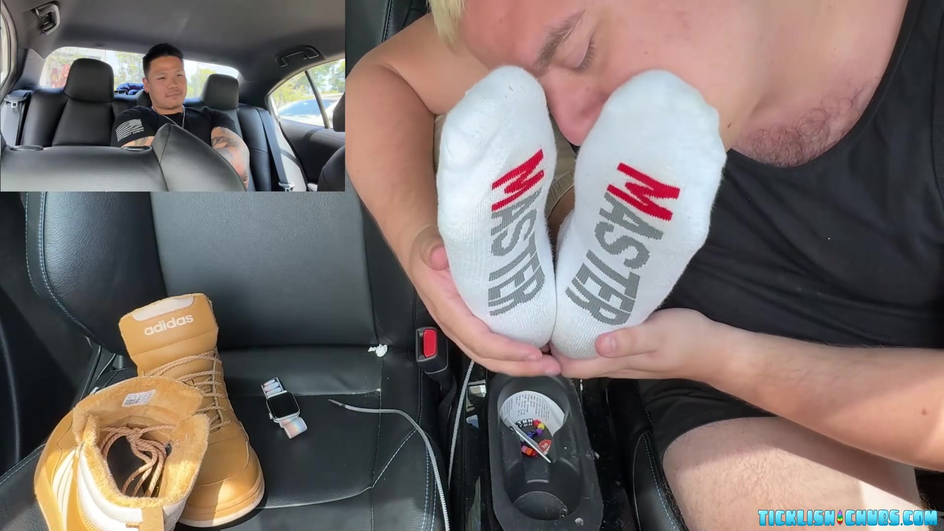 Milus Slinger Lets Chubby Matt Licks His Sweaty Feet