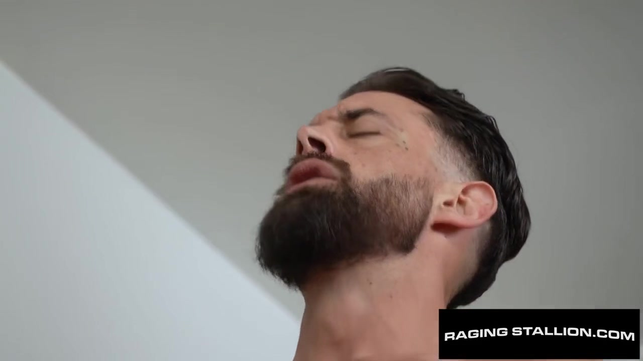 Hairy Rommie Caught Jerking, Flip Fucks Bearded Jock