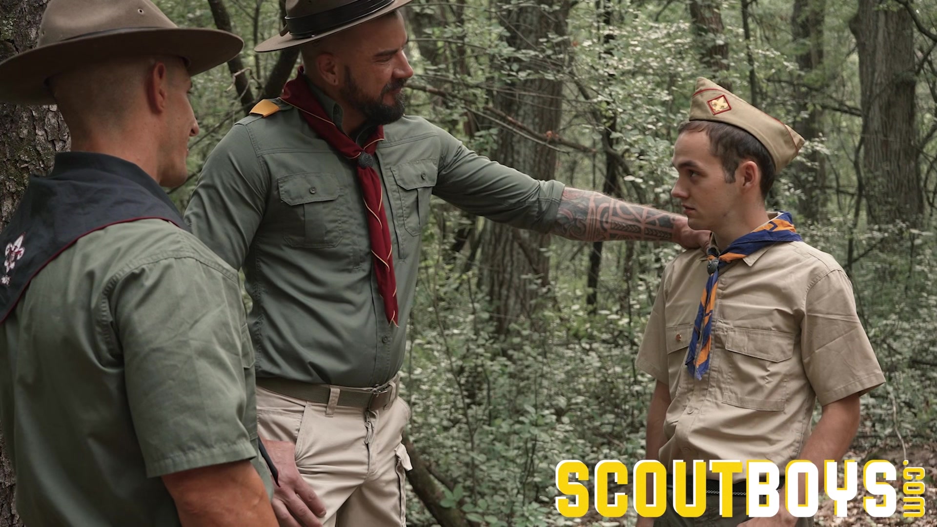 ScoutBoys Dolph Dietrich and Jax Thirio give naughty scout punishment