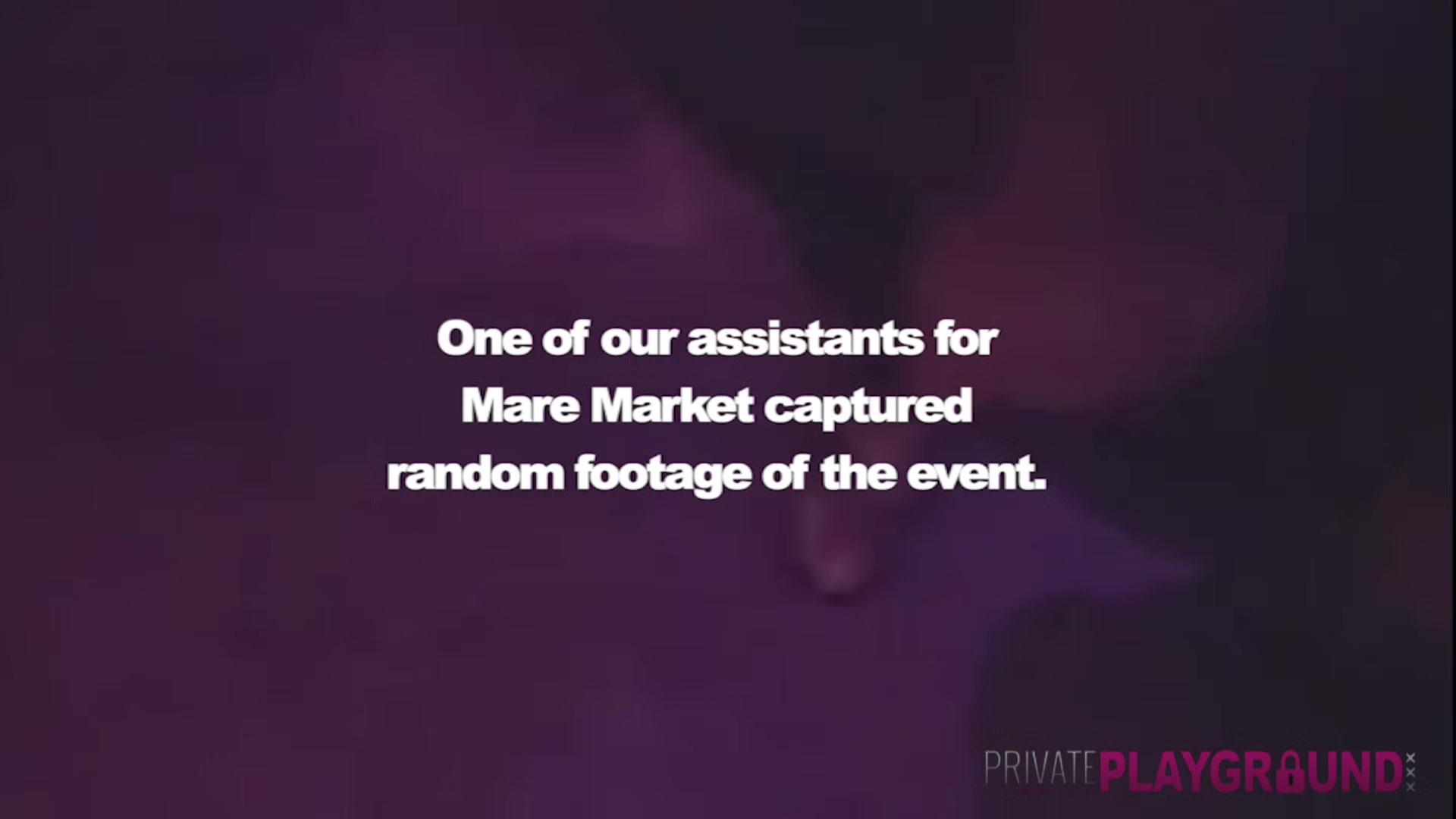 Mare Market Cellphone Footage - PrivatePlaygroundXXX