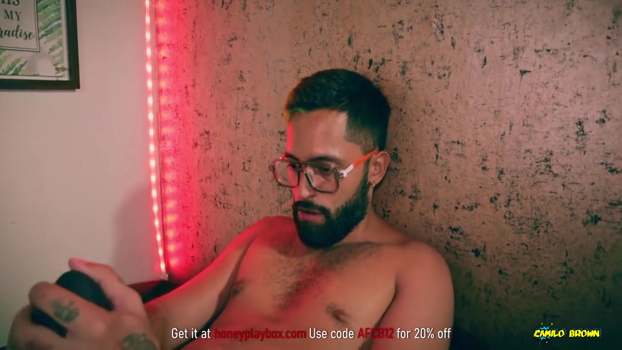 Big Cock Latino Camilo Brown Testing Honeyplaybox Dayo Vibrating, Heating And Clamping Masturbator