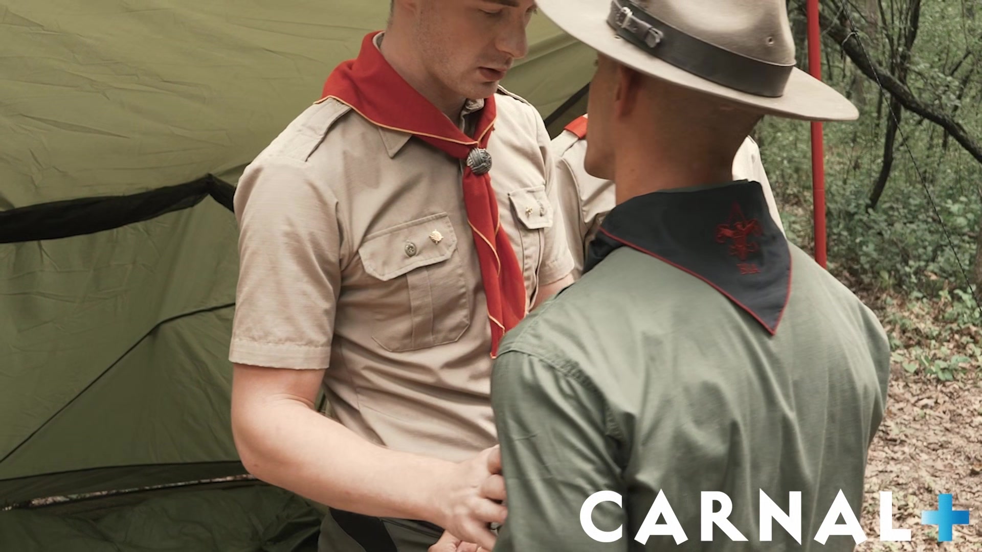 ScoutBoys Hot hung scout leader Jax Thirio fucks two boys in forest