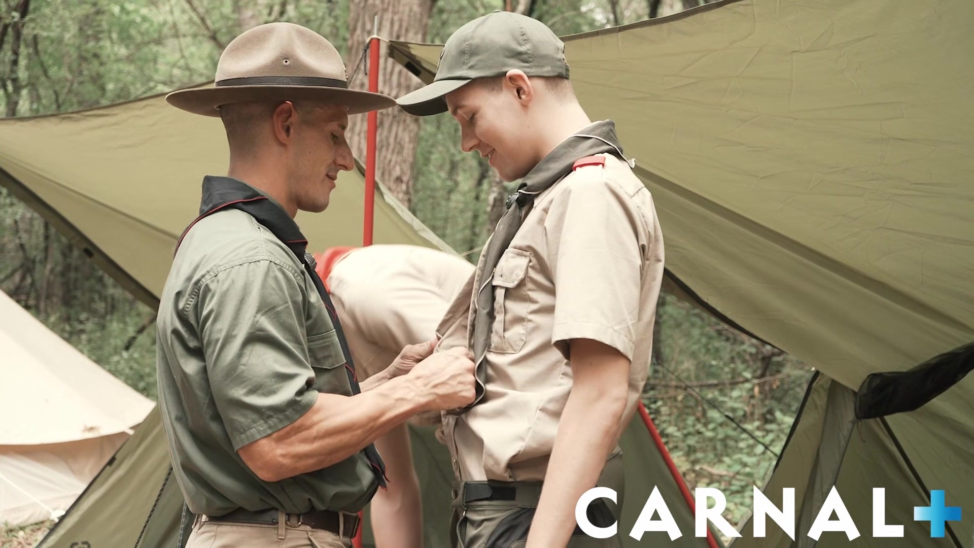 ScoutBoys Hot hung scout leader Jax Thirio fucks two boys in forest
