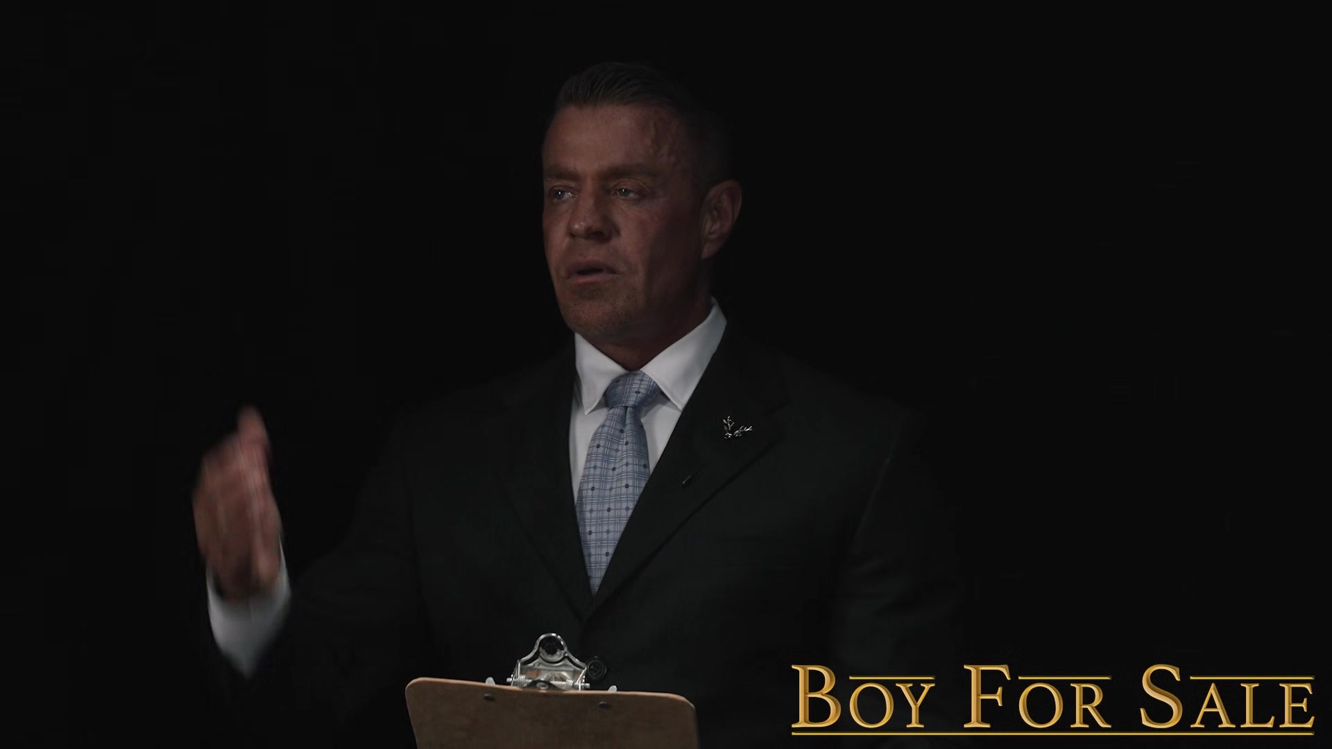 BoyForSale Ace Banner and two other men fuck submissive Dylan Tides
