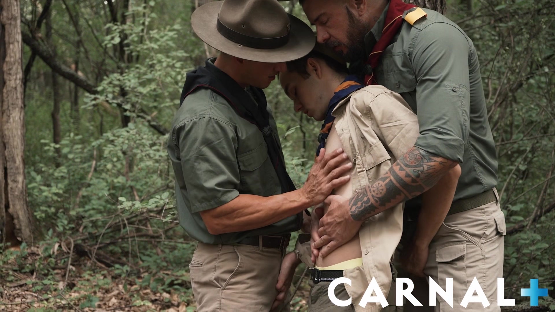 ScoutBoys Two DILFs teach Scout Marcus Rivers a lesson in discretion