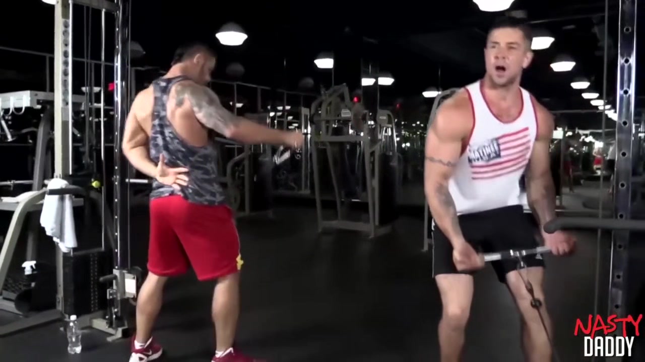 Muscular Gays Work Out Each Other Cock