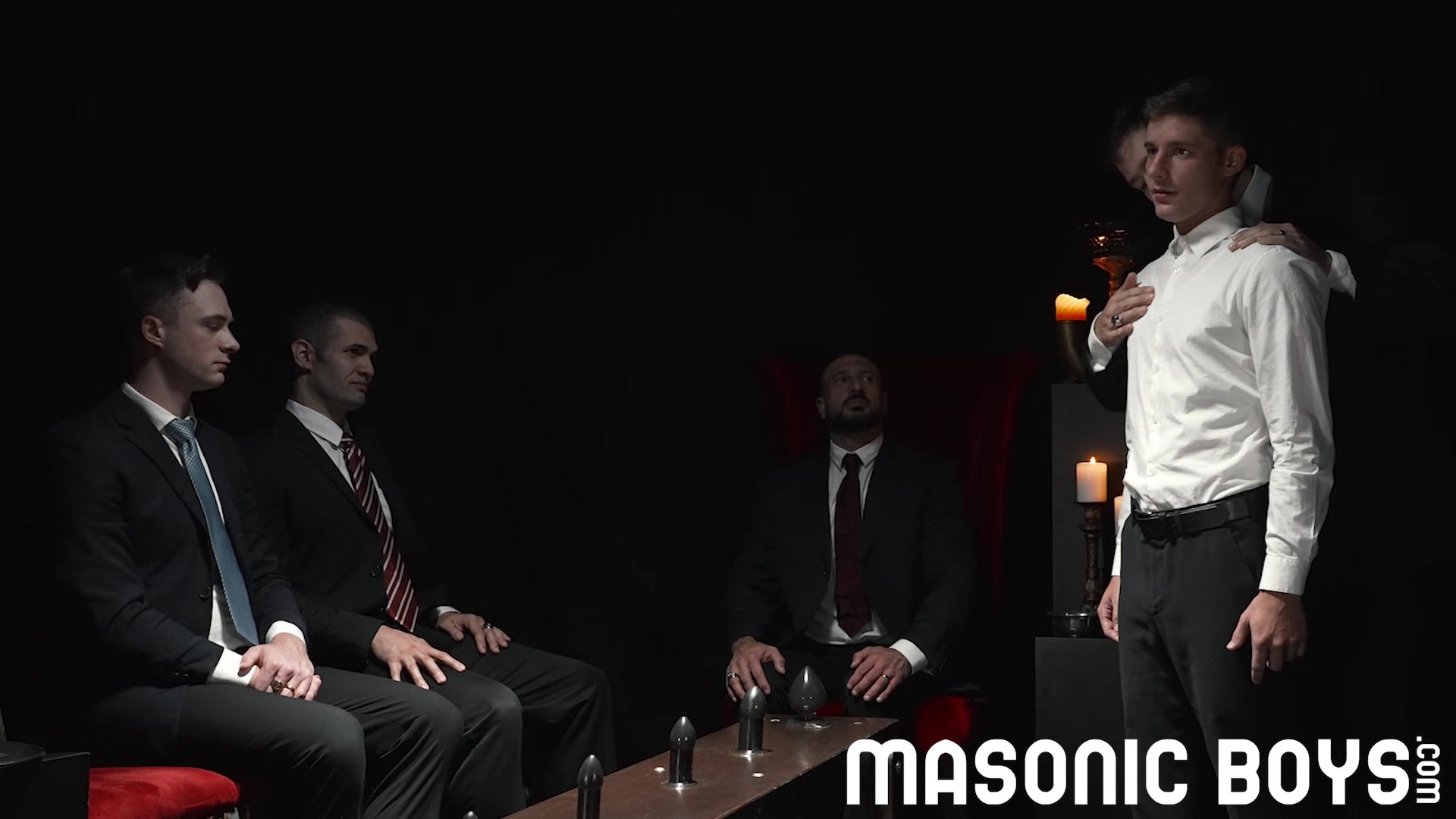 MasonicBoys Super cute twink Dex Devall is fucked raw by suited dude
