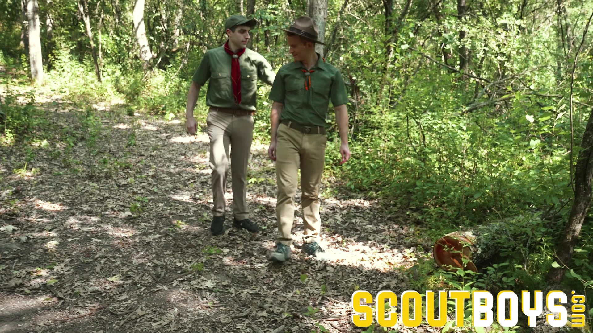ScoutBoys Hot hung scoutmaster Dylan Tides fucks scout raw in forest