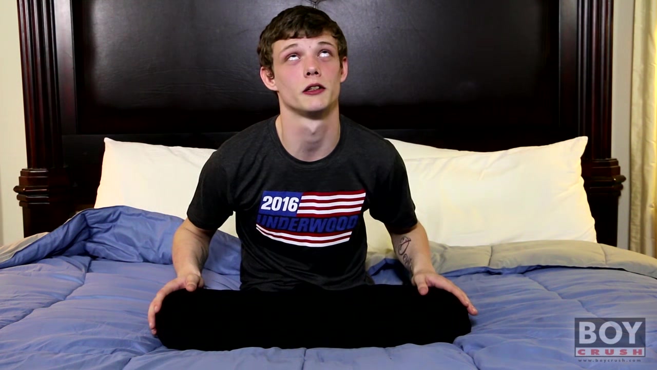 Wild Teen Fingers His Ass While Stroking Hard