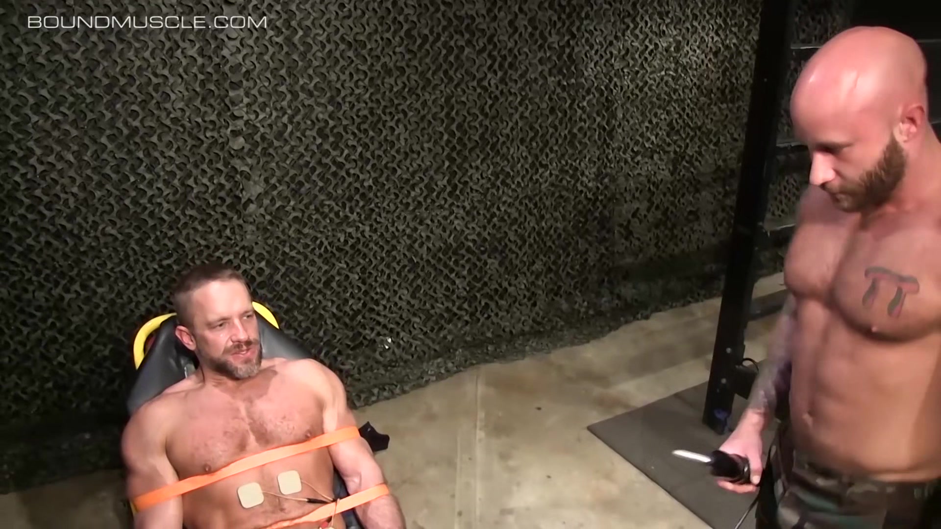 Hairy Sub Enjoys Electric Shock For His Balls And Cock
