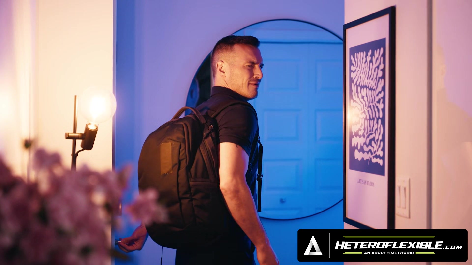 HETEROFLEXIBLE - Horny Jock Derek Kage Caught Babysitter Enzo Muller Watching Soft Porn
