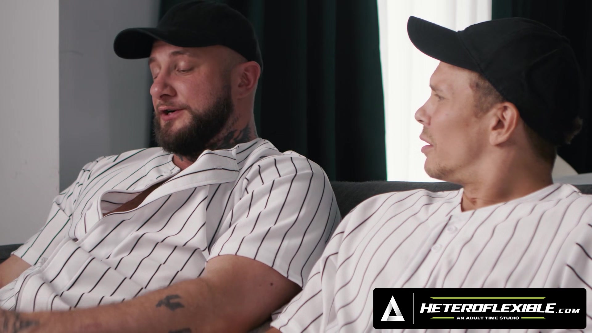 HETEROFLEXIBLE - Straight Buddies Crush Daddy Ethan Chase Argue About Who Has The Biggest Dick