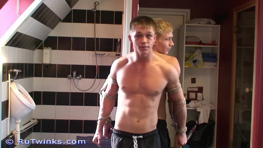 Slavic Twinks Trio in Bondage