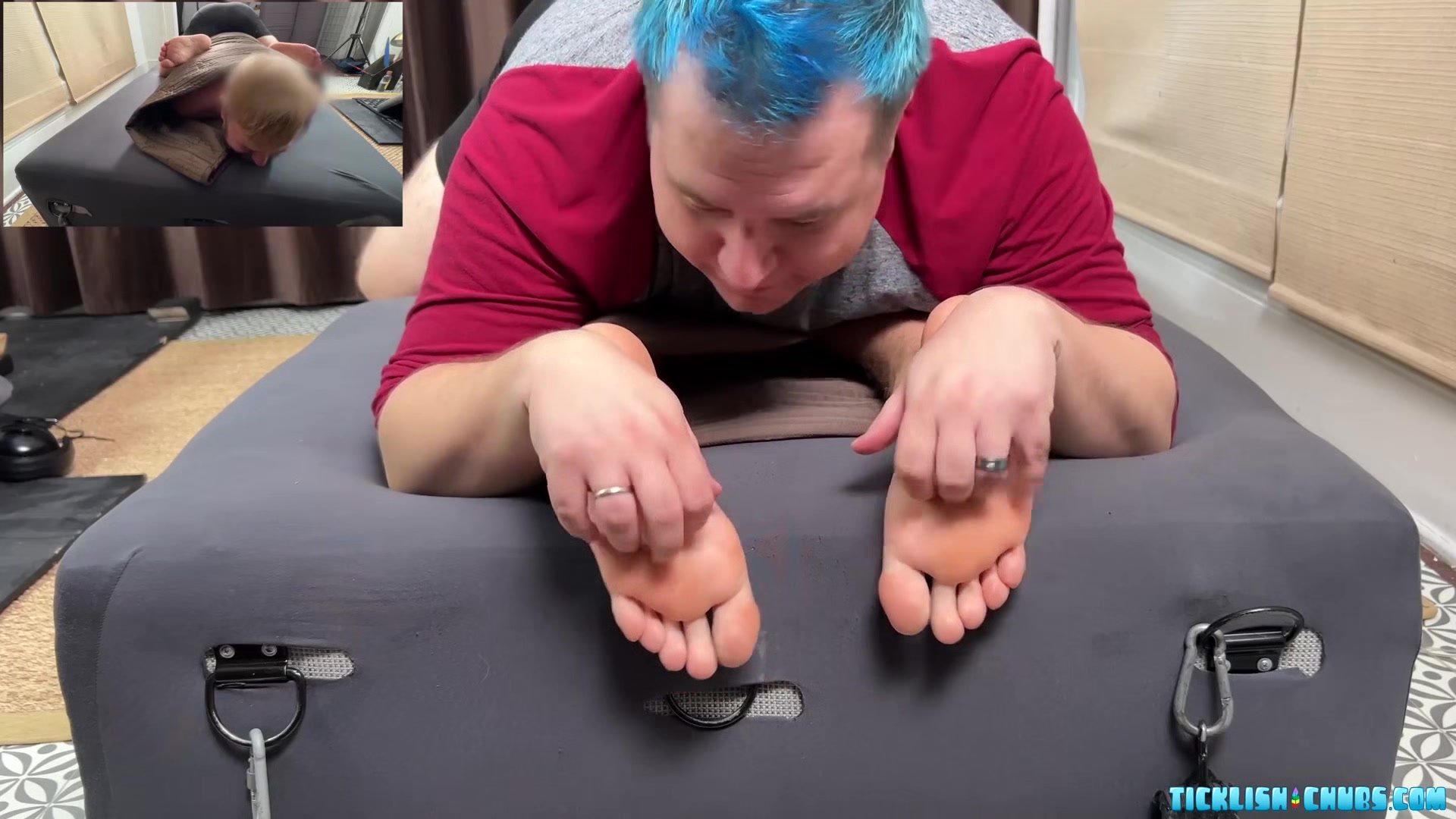 Blonde Bear Matt Tickles Every Inch Of Captain Sole O Body