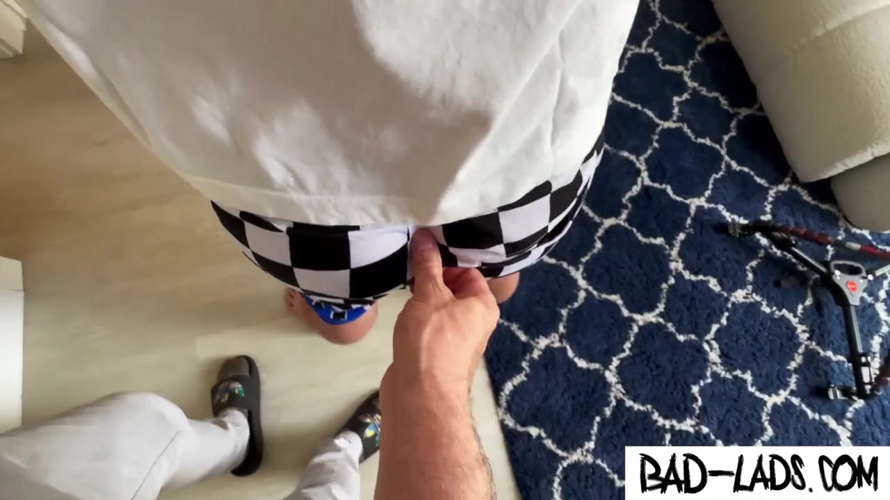 Teen boy's smooth ass pounded