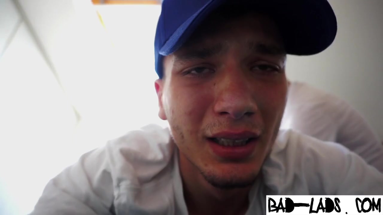 Teen boy's smooth ass goes over daddy's knee