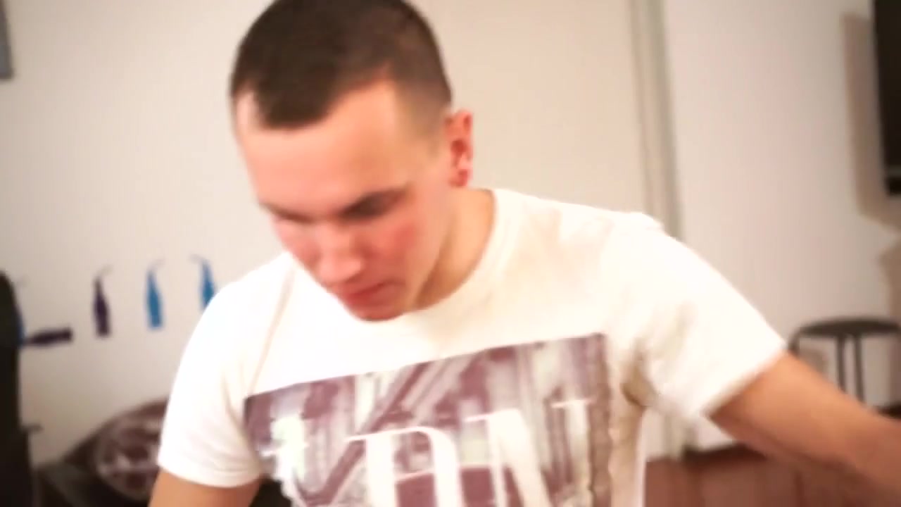 Spanked 18yr old Eats Own Cum
