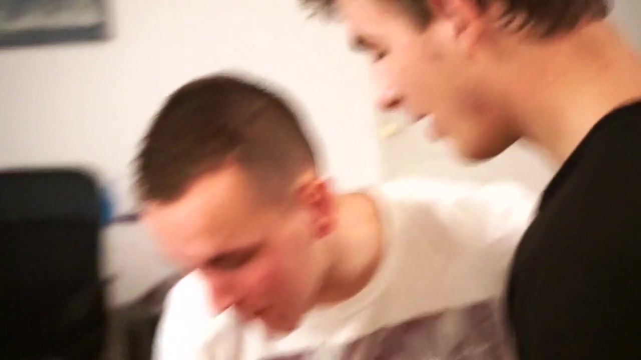 Spanked 18yr old Eats Own Cum