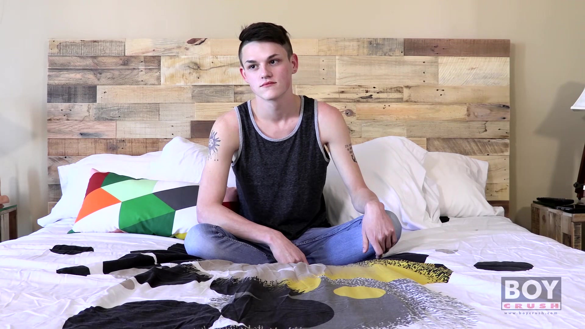 Tattooed Avery Jones Cant Stop Stroking His Massive Dick