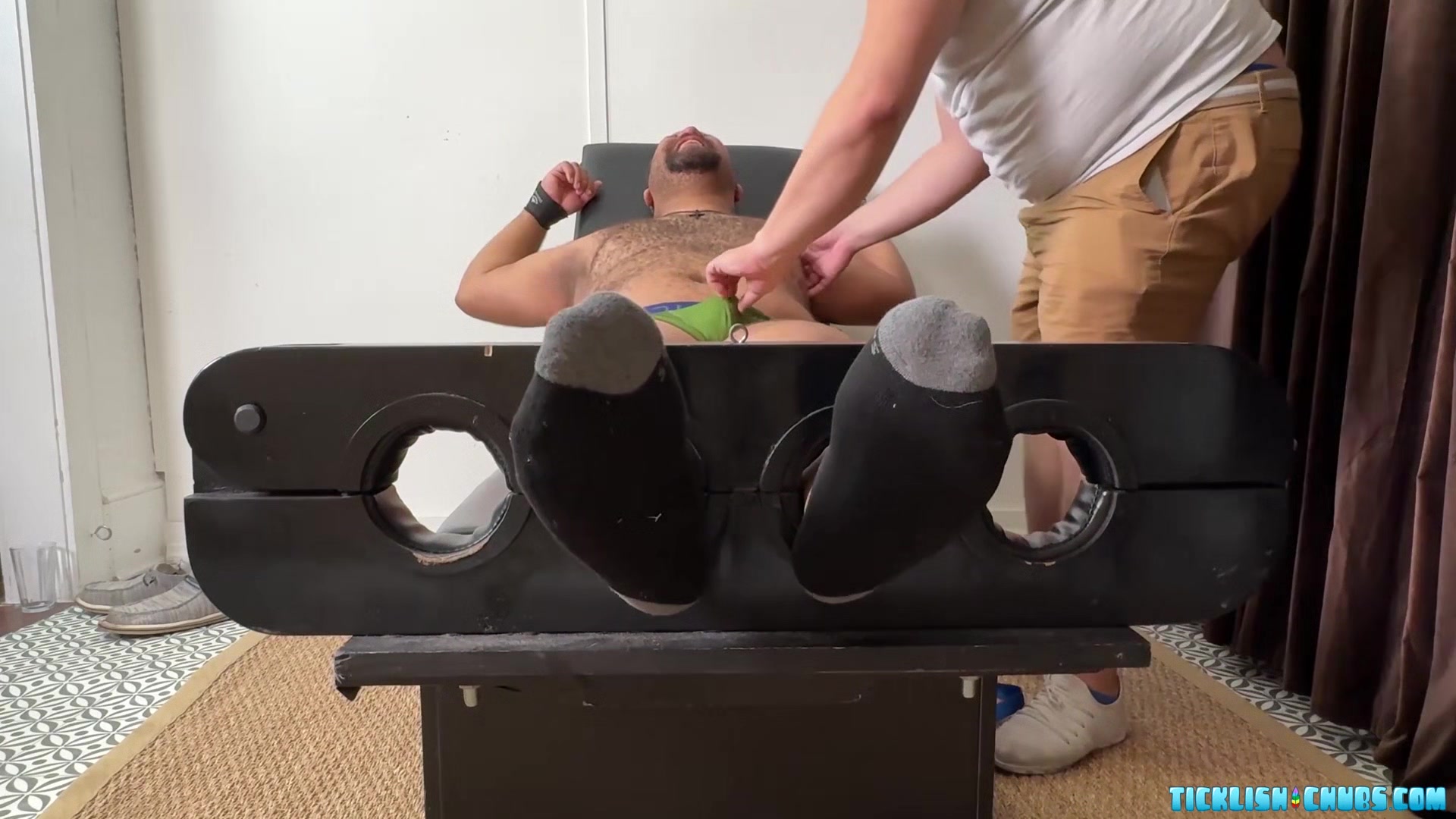 Black Sub Devon Laughs Hard As Chubby Daddy Matt Tickles Him