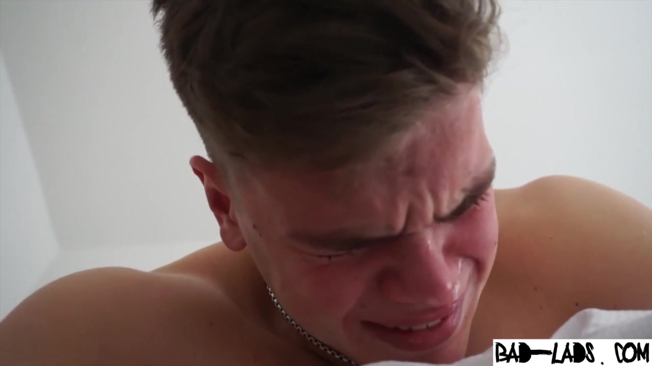 Teen washed down in the shower blows his load