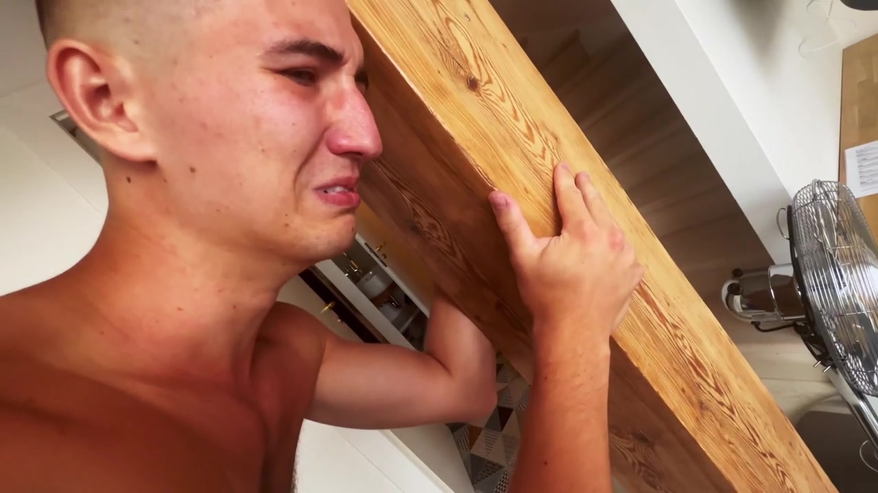 Cute twink goes over daddy's knee