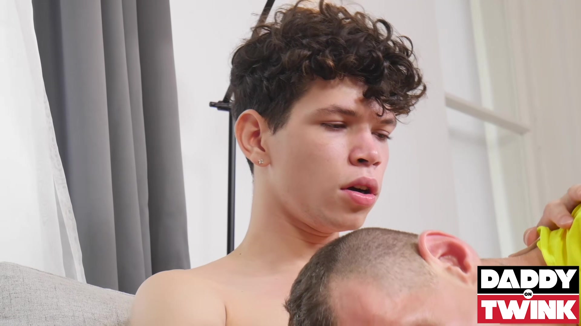DADDYONTWINK Curly Hair Melo Prince Fucked By Dominik Balta