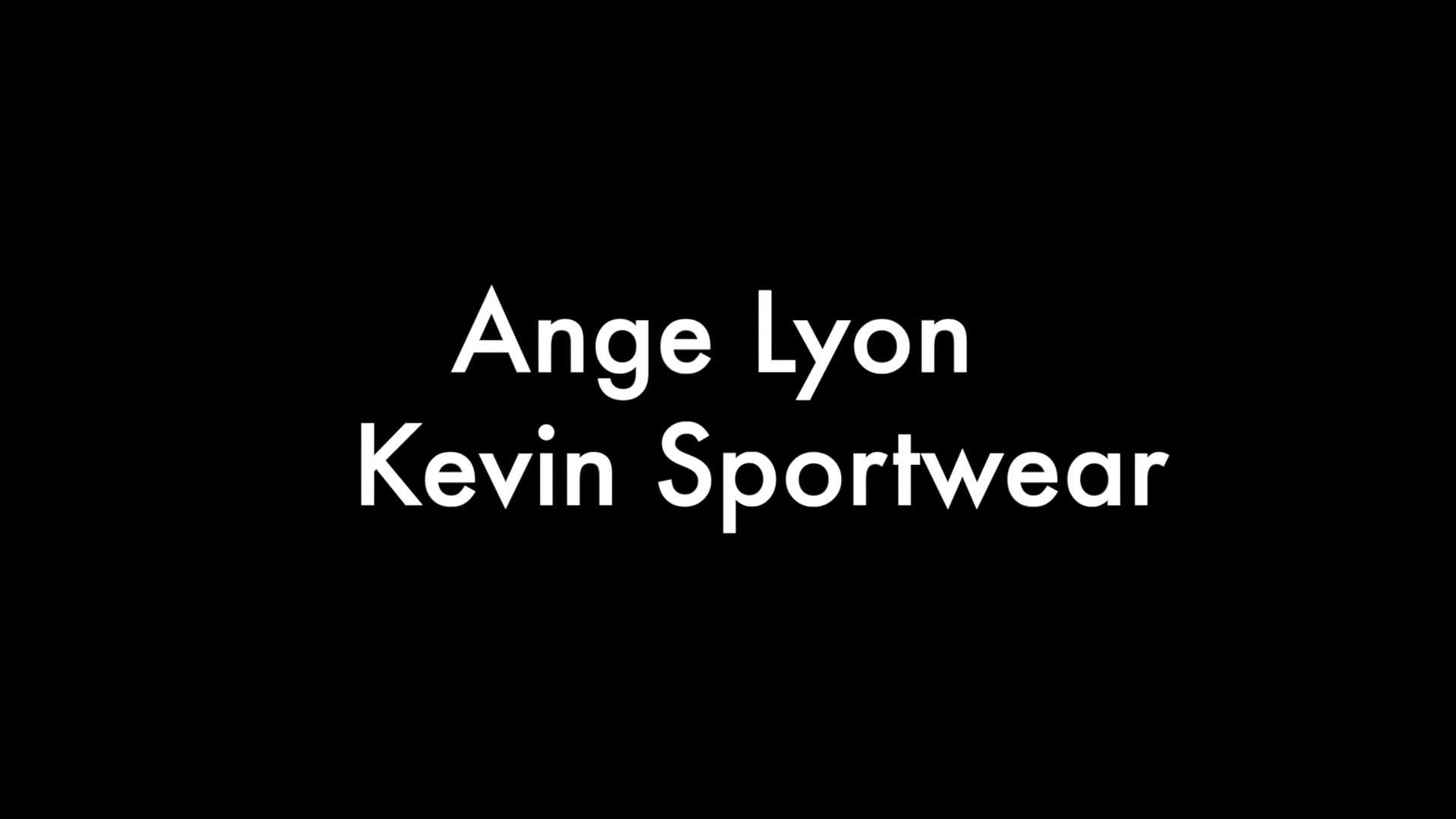 Ange Lyon And Kevin Sportwear