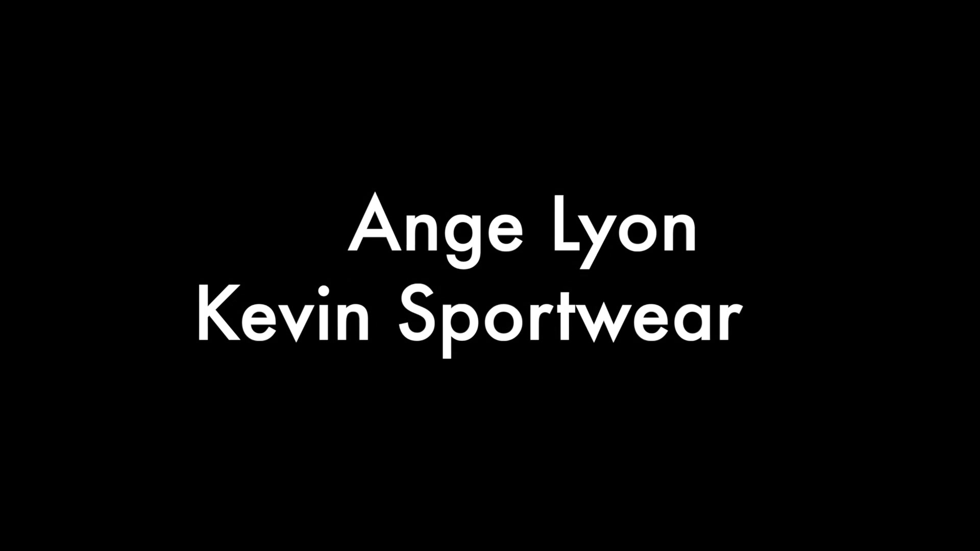 Ange Lyon And Kevin Sportwear