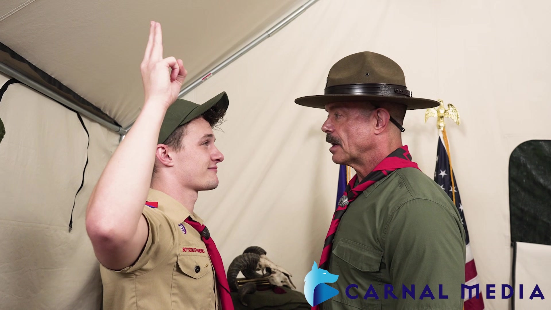 ScoutBoys Sexy twink Grant Ducati is barebacked by hung Scoutmaster
