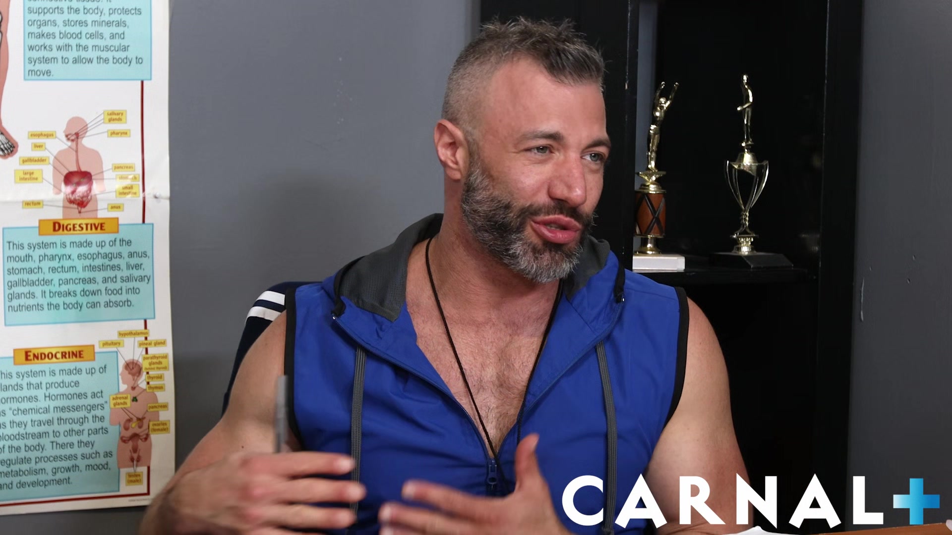 TwinkTop DILF coach Cole Connors rubs face against twink jockstrap