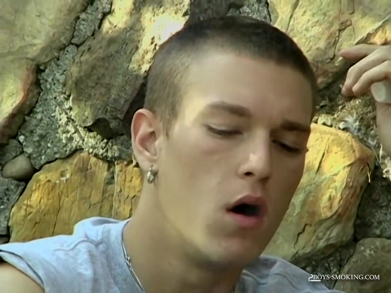 Skinny Yuri Smoke And Wanks His Boner Outdoors