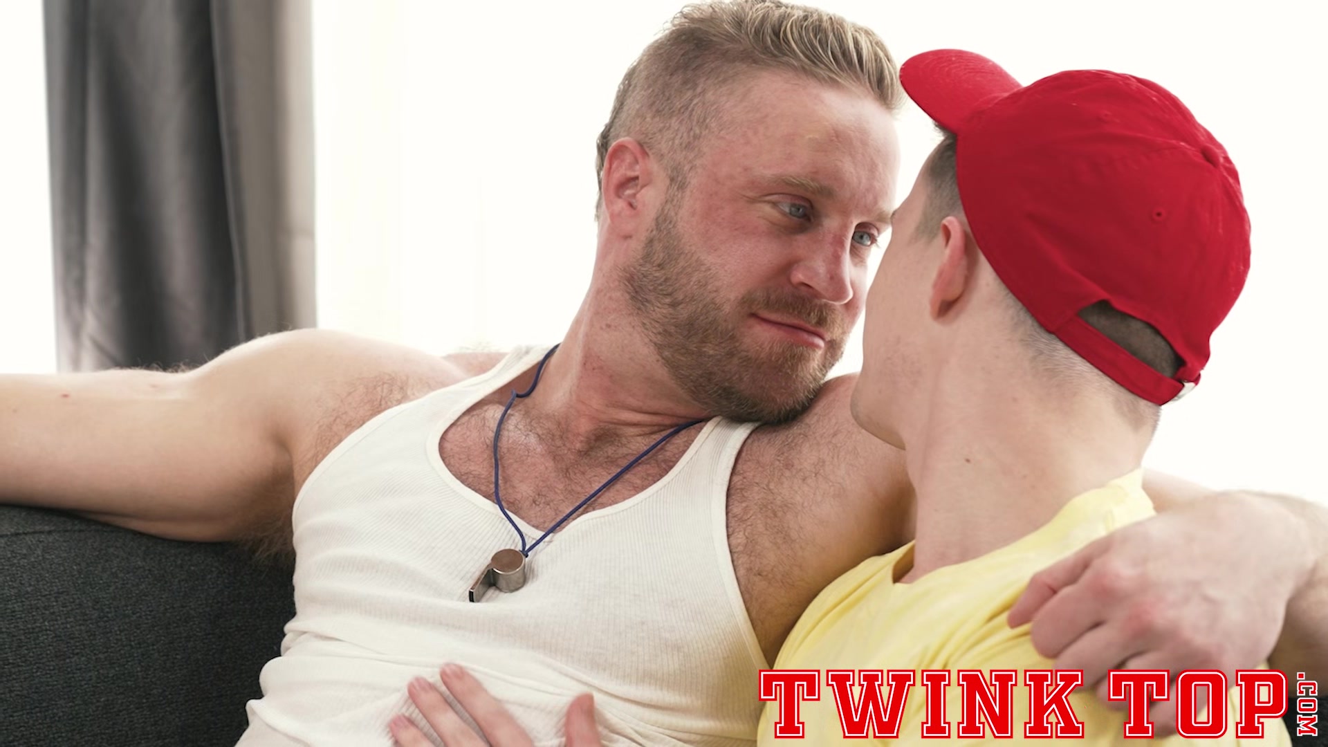 TwinkTop Twink top Grant Ducati joins fuck train with his two coaches