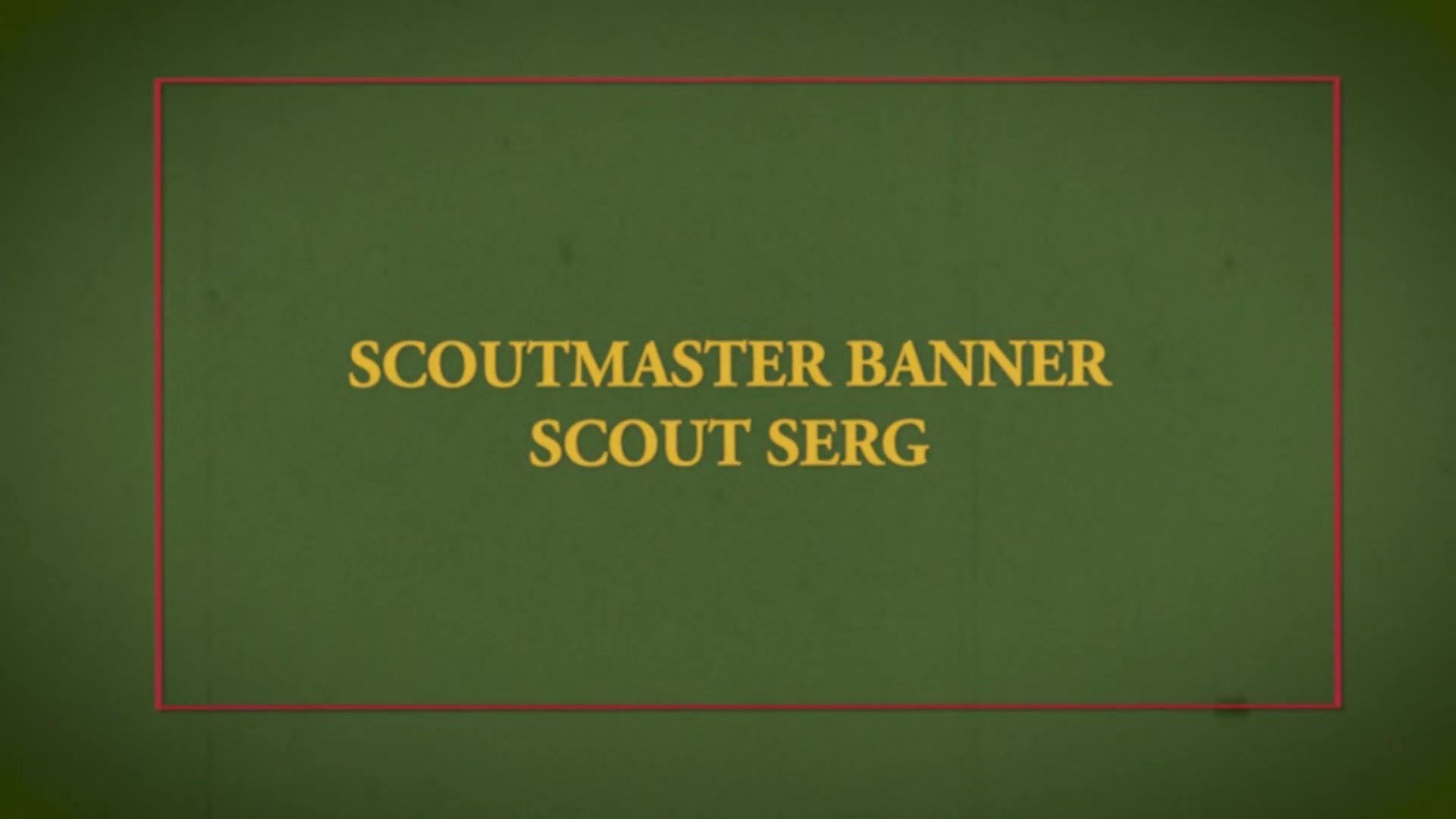 Scout Serg Chapter 5 - The Hike