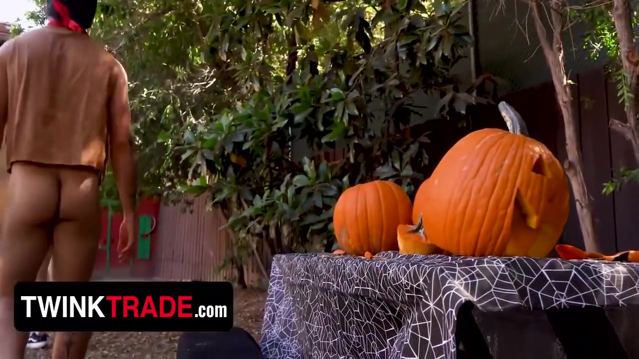 Nudist Halloween Party Turns Into Pumpkin-fucking Stepson Swapping Fuck Fest! 17 Min