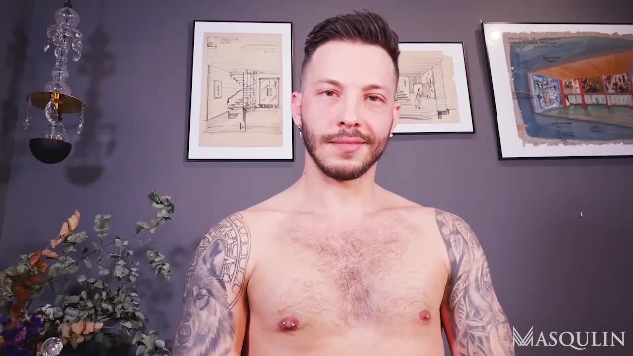 Hot AF. John Brachalli - Gay Bareback Video - Masqulin