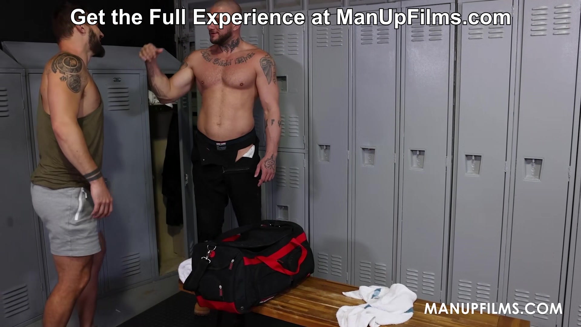 Feel my Fucking Muscles! Studs Crush Daddy and Aidel Tyler for ManUpFilms