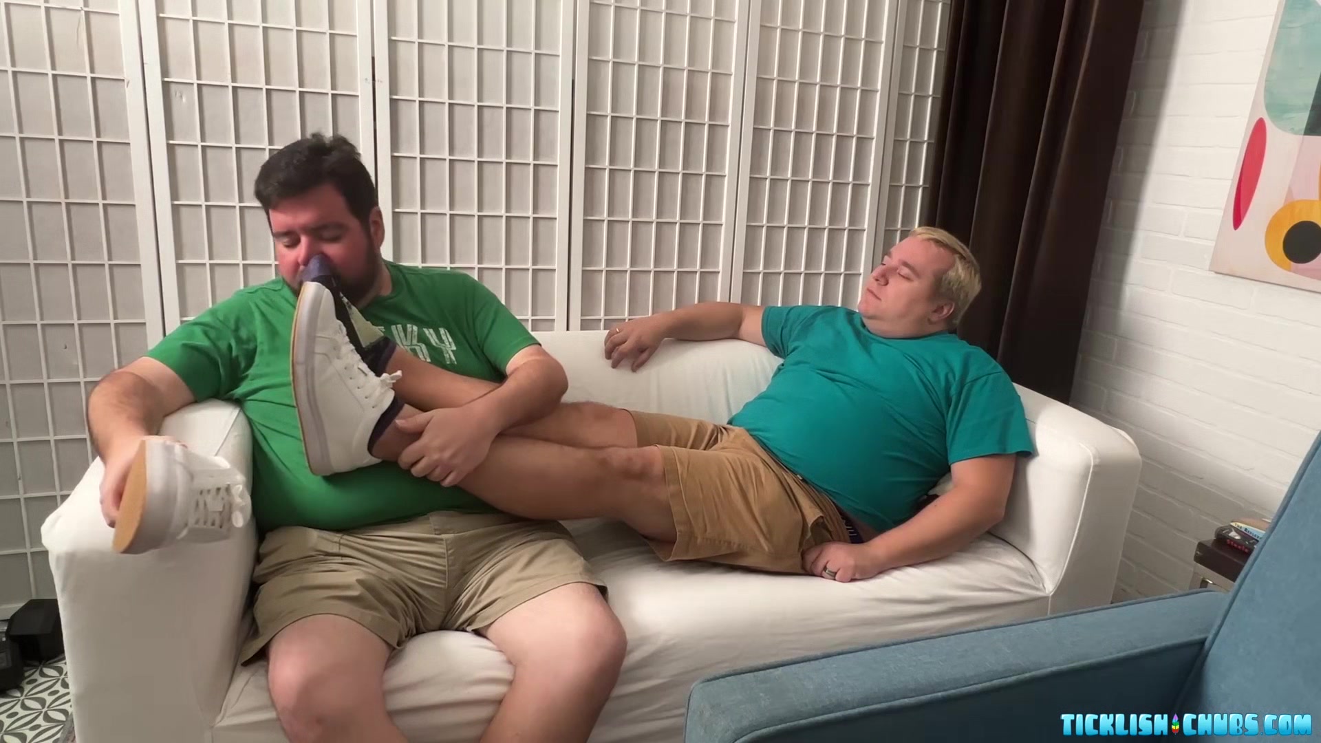 Chubby Nemo Helps His Master Matt Relax With Foot Worship
