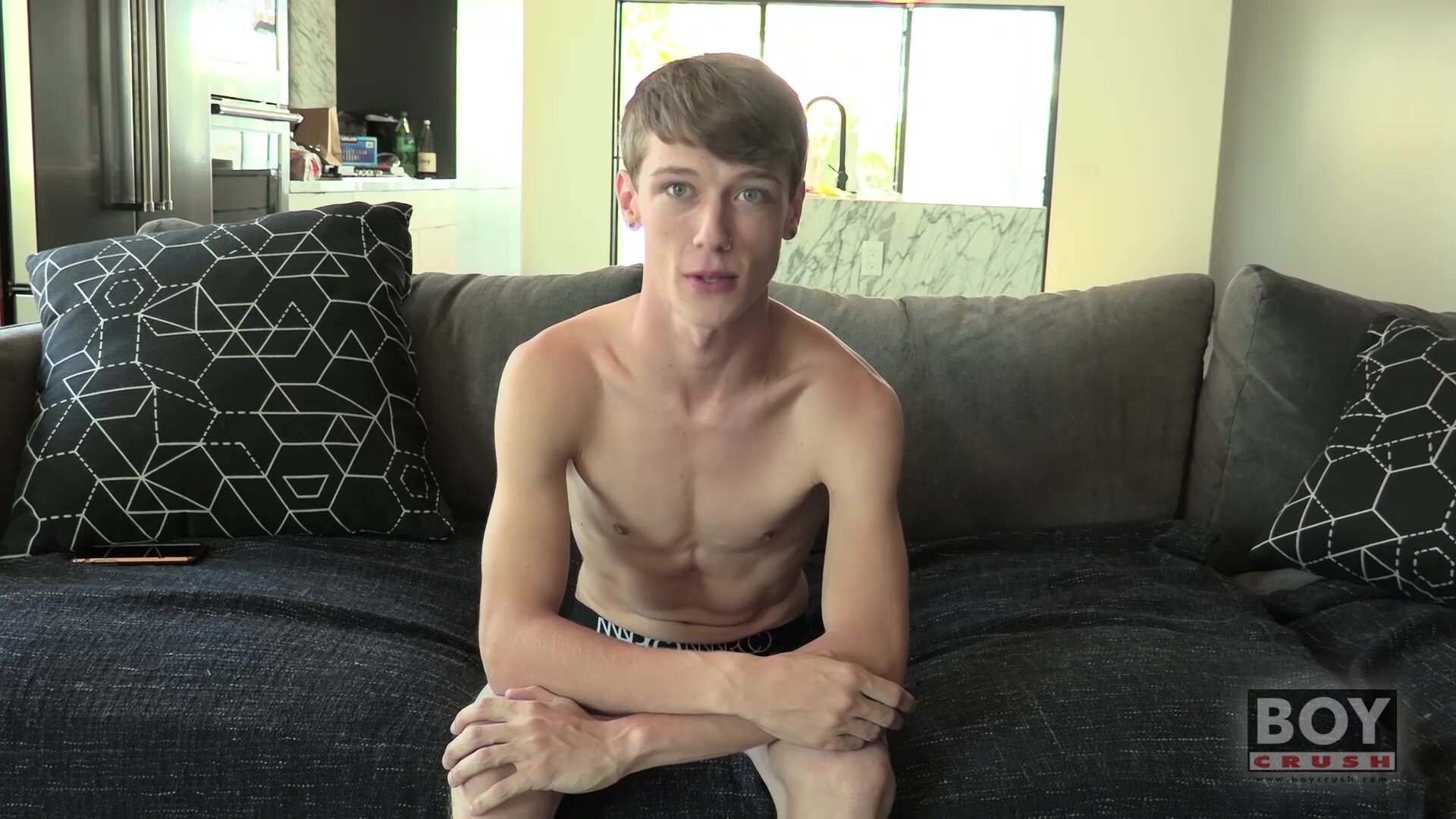 Twink Corey Dawson Jerks Off While Dildo Fucking His Ass