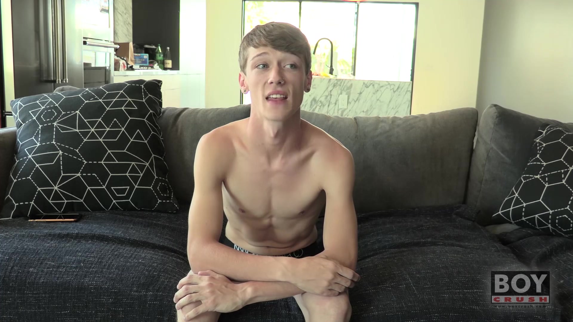 Twink Corey Dawson Jerks Off While Dildo Fucking His Ass