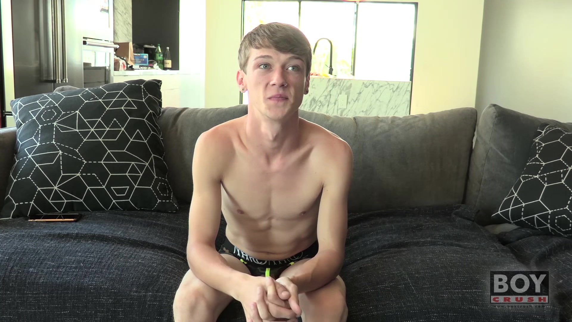 Twink Corey Dawson Jerks Off While Dildo Fucking His Ass